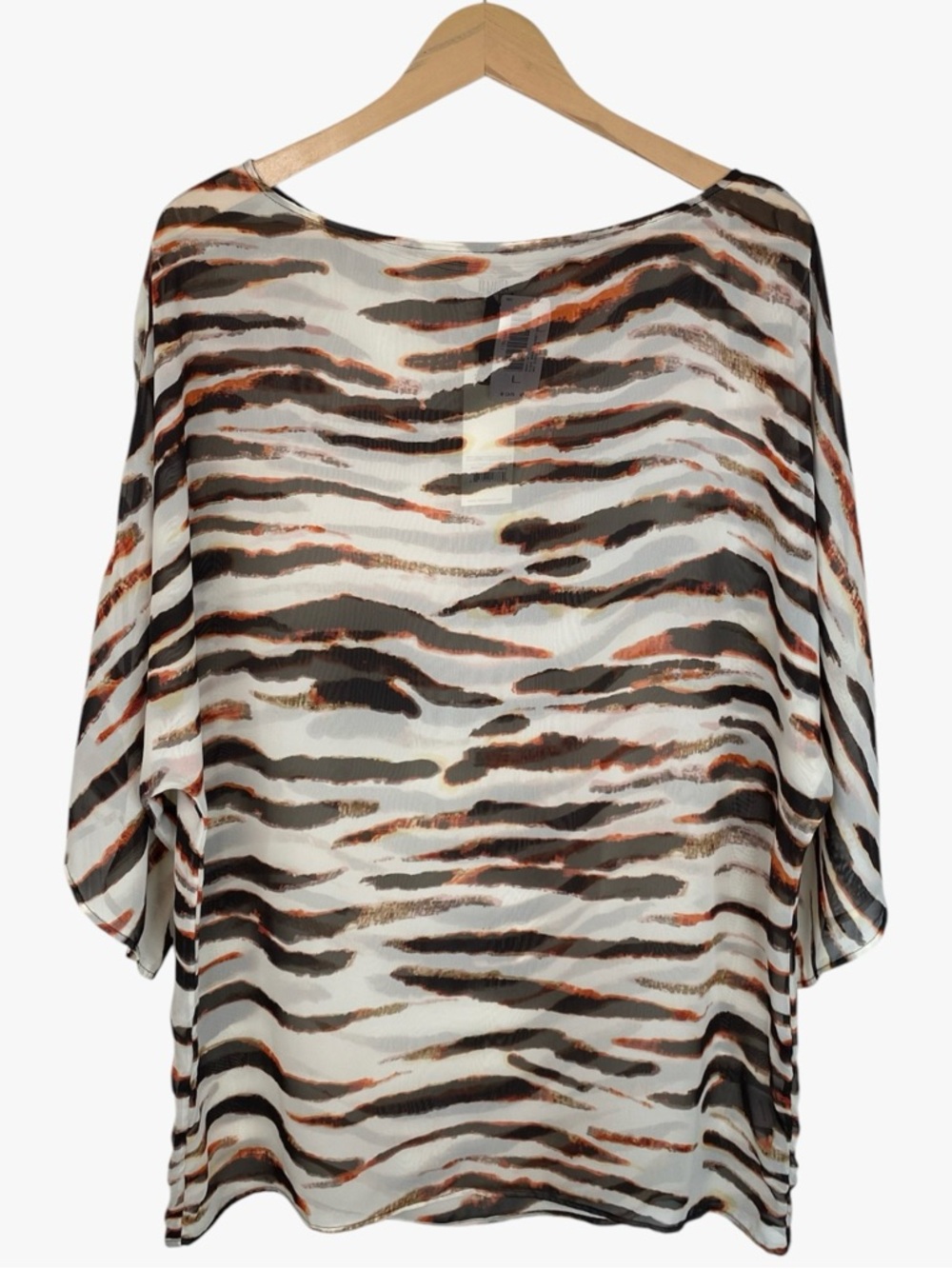 BB DAKOTA NWT Aisha Swim Beach Coverup Dress - Safari Print - Size L